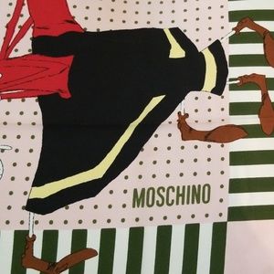RARE Moschino Olive Oyl Silk Scarf